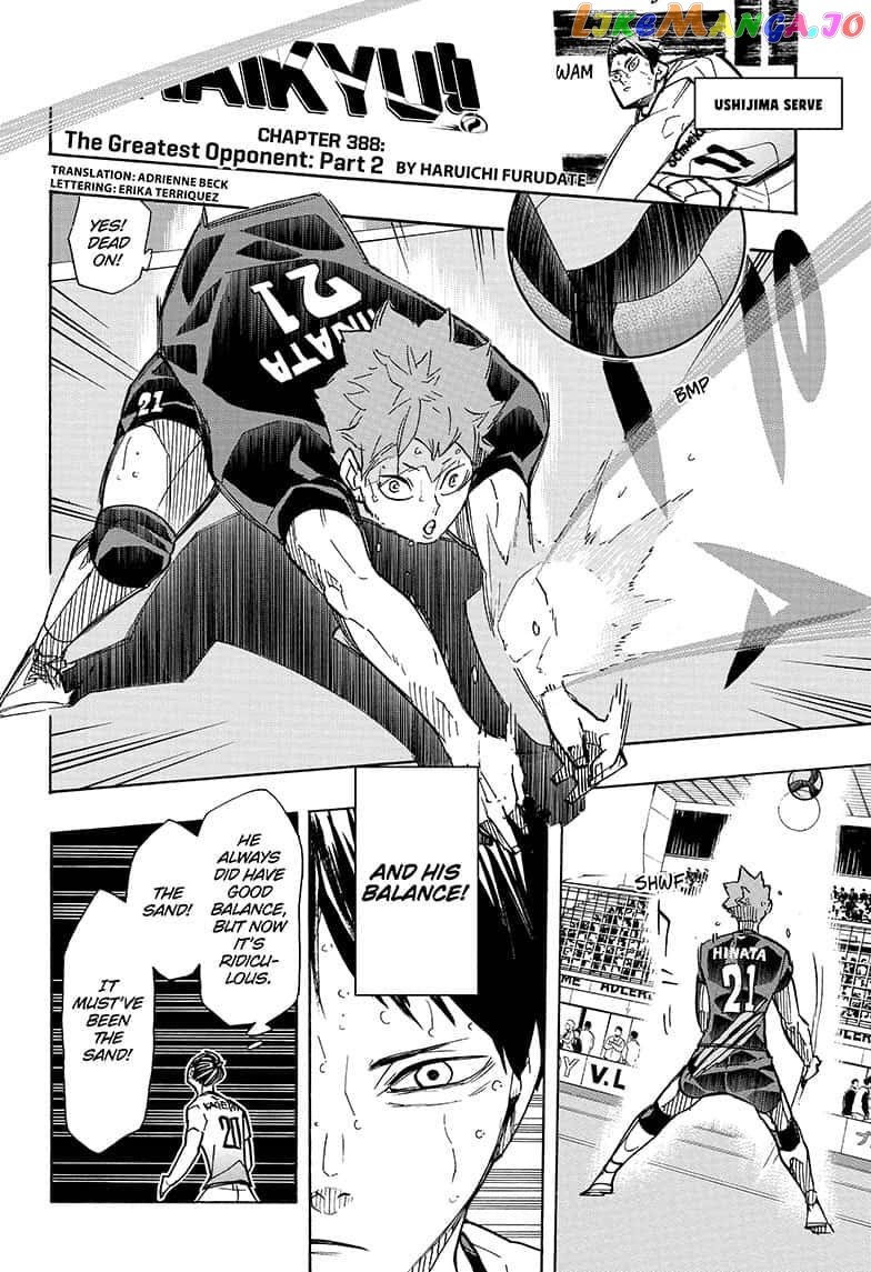 Haikyuu!!, Chapter 388 image 02